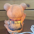 Vintage Adorable Teddy Bear Ceramic Night Light     Nursery Lamp     Working