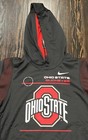 Nike Ohio State Buckeyes Hoodie Men   s Large Black Polyester New 