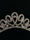 Rhinestone Tiara Crown Princess Pearl Women Girl Bridal Birthday Wedding Comb