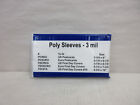 Pack Of 100 Poly Sleeves Bags 3 Mil For Us First Day Covers 3 7 8  X 6 7 8  Fdc 