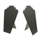 12-1 2 Inch High Slate Gray Leatherette Padded Easel Necklace Display