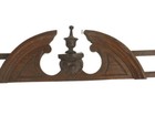 Hand Carved Wooden Pediment  Over Door Architectural Antique Spindles  Large 