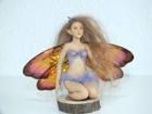 Hand Sculpted Polymer Clay Ooak Fantasy Fairy With Faux Mohair 4 5 