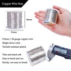 203 Feet Tarnish Resistant Copper Wires 24 Gauge 0 5mm Jewelry Craft Wires