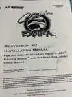 Original Factory Cruis   n Exotica crusing  Game Video Arcade Game Owners Manual