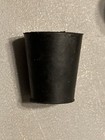  12  Size  3 Rubber Plug 15 16  X 3 4  X 1 tall tapered Black Stoppers Lots Of12
