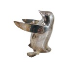 Restoration Hardware Penguin Candle Holder Home Decor Made In India Silver Plate