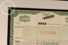 C  1980s Framed Dekalb Genetics Corp  Specimen Stock Certificate - Class A