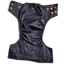Dragonball Anime Cloth Diaper Cover  Black W  Orange Snaps  One Size