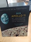 2019 Apollo 11 50th Anniversary Excellent Silver 5 Troy Oz Fine Silver Coa Box  