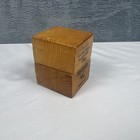 Vintage Hand Cut Young Bros  Muscatine Iowa 84-4143 1 8 Figures In Wood Box 0-9