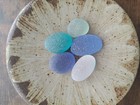 Beautiful Rare Color Sea Glass 5pcs  Surf Tumbled  Weathered  Beach Glass  85