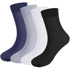 10 Pairs Business Men Silk Socks Breathable Casual Socks Ultra-thin Nylon Socks