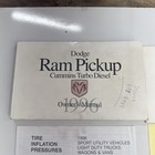 1994 1995 1996 1997 Dodge Cummins 5 9 Owners Manual Book