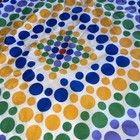 Polkadot Bandanna Tapestry Handkerchief Scarf Size 26    X 25    Colorful Clown    