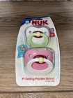 Vintage Gerber Nuk Orthodontic Latex Pacifiers Size 1 Pink Green White Nos New
