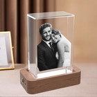 Personalised 3d Crystal Photo Frame Gifts  Birthday Anniversary Wedding Presents