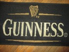 Vtg Guinness Bar Towel Irish Stout Beer Black   Gold Bartender Bar Ware