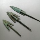 1pc Antique Collection Ancient Chinese Bow And Arrow Bronze Arrowhead