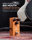 Donner Distortion Effects Pedal 2 Mode Classic Overdrive To Fuzz   Big Mouth