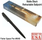 Two Fisher Space Pen  m4b Military Matte Black Cap-o-matic Pen   Gift Boxed 