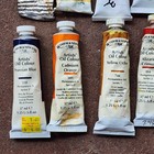 Vintage Lot Of 24 Winsor   Newton Artists  Oil Colour Paint Tubes  37 Ml 200 Ml