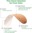 Cedar Wood Shoe Insoles  Natural Solution For Sweaty Feet  Foot Odor  Athlete   