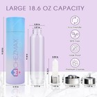 Crystal Glass Water Bottle     Quartz Gemstones With Replaceable Healing Crystal