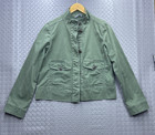 Gap Women s Green Utility Jacket Size Xs Field Military Style Casual
