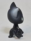 Littlest Pet Shop 2006 Black White Shorthair Siamese Cat Green Eyes Lps 2    Toy