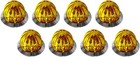 8 Pack Vintage-style Waterproof Mini Watermelon Led Truck Lights - Amber clear