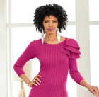 Size 2x Plus Ashro Berry Formal Wedding Church Party Layna Sweater Dress