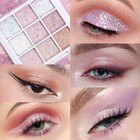 Eye Shadow Palette Makeup pink White Purple Glitter Shimmer Sparkle Warm Pastel
