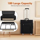 180 Pair Eyeglasses Storage Trolley Optical Frame Bag Box Organizer Display Case