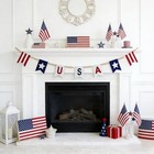 Greend 4th Of July Decorations 9 84ft Garland Garland With Red White And Blue