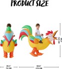 Kids Chicken Inflatable Costume Riding An Rooster Halloween Ride-on Chicken New