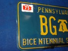 1975 1976 Pennsylvania License Plate Bicentennial Original Bg2