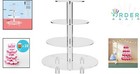 Acrylic Cupcake Stand 4 Tier Clear Dessert Tower For Parties And Events
