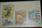 Disney Stories Stamps  crickett  Mickey   Set Six  9  Anguilla  547-55  Mnh 1983