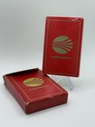 Vtg 1970s Continental Airlines Gold Logo Red Trump Playing Cards Deck Sealed Usa