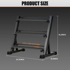 1100 Lbs Capacity Adjustable 3-tier Dumbbell Rack For Home Gyms Weight Organizer