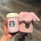 New 2024 China Starbucks Spring Sakura Pink 11oz Ss Straw Cup With Cup Bag