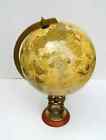 Antique 18  Globe World Map Earth Globes With Designer Lions Wooden Base Compass