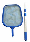 Pool Spa Hot Tub Fountain Leaf Skimmer Net With 45  Telescopic Aluminum  Pole