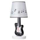 Lambs   Ivy Rock Star Guitar Lamp With White Musical Notes Shade   Bulb