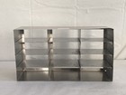 Laboratory 12-place Stainless Steel Freezer Storage Rack For 5   x5   x2    Boxes 3x4