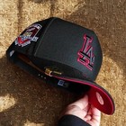 New Era 9fifty La Dodgers Cap Black Red Undervisor Snapback Mlb Hat