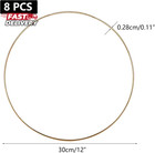 8pcs Metal Floral Hoops Wreath 12 Inch Dream Catcher Macrame Rings For Wedding W