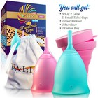 Talisi Menstrual Cup Large Small Menstruation Feminine Period Silicone Copa Set