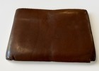 Vintage Ih International Harvester Melrose Park Pensioner Leather Bifold Wallet 